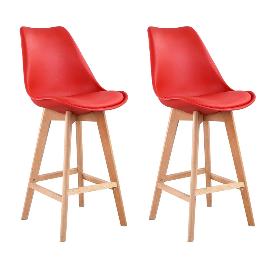 SENJA - Lot de 2 tabourets scandinaves