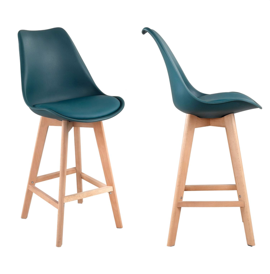 SENJA - Lot de 2 tabourets scandinaves