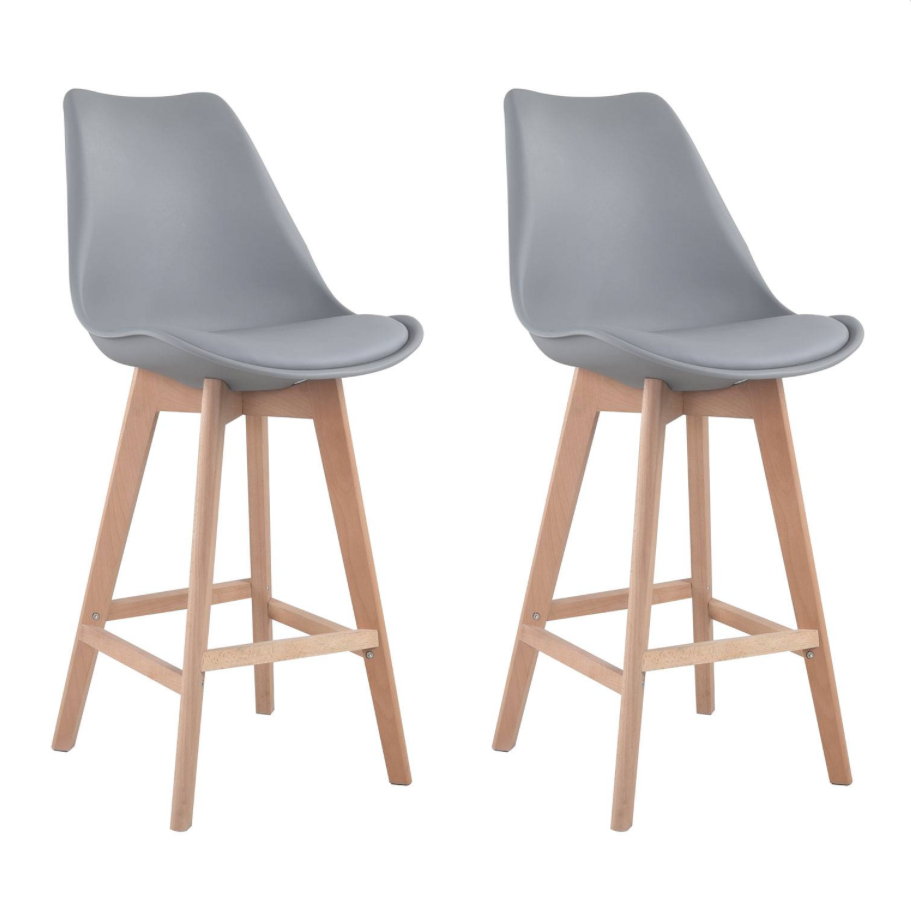 SENJA - Lot de 2 tabourets scandinaves