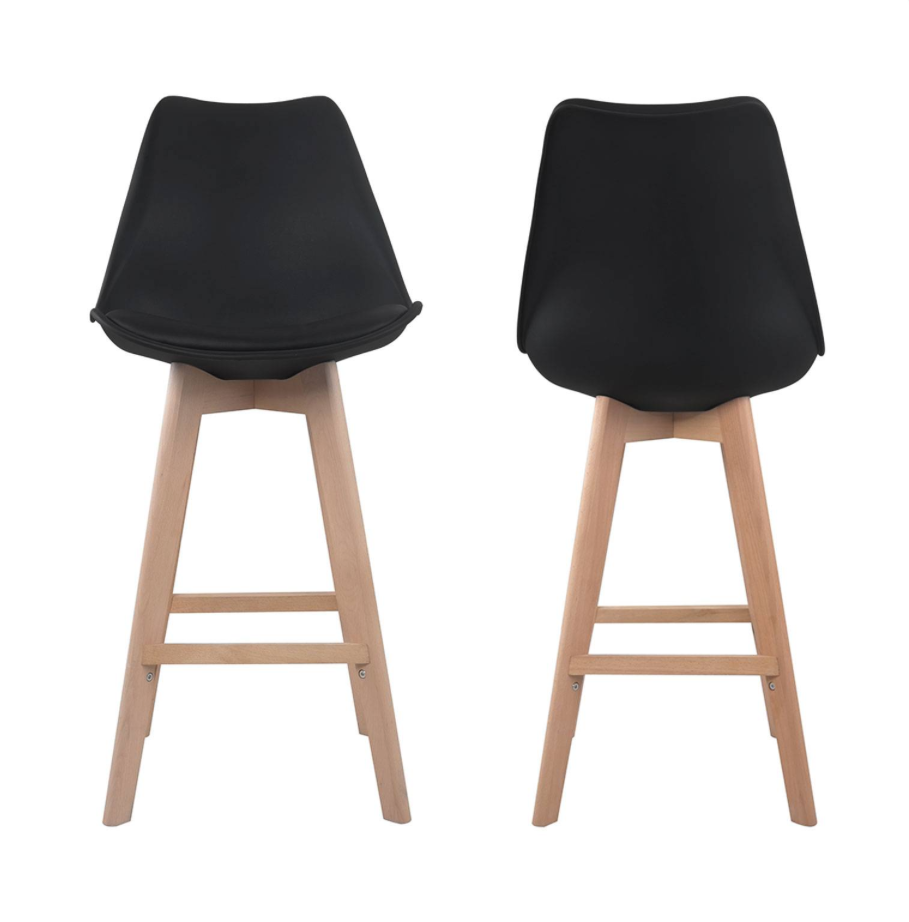 SENJA - Lot de 2 tabourets scandinaves