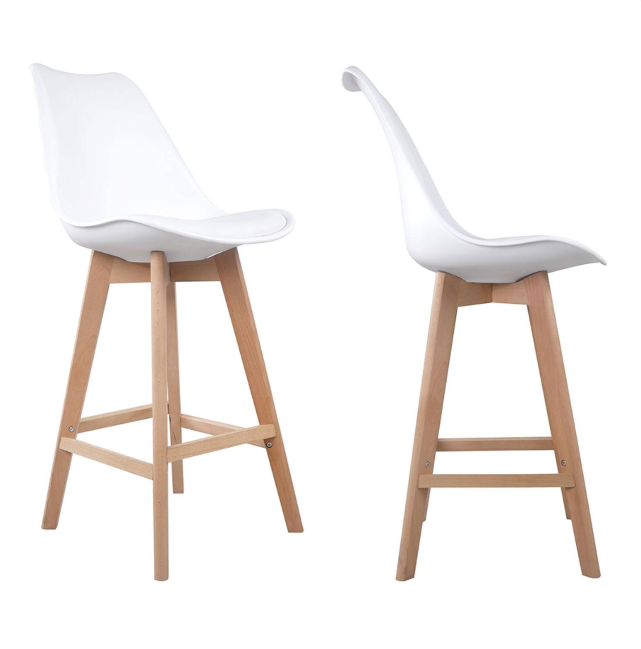 SENJA - Lot de 2 tabourets scandinaves