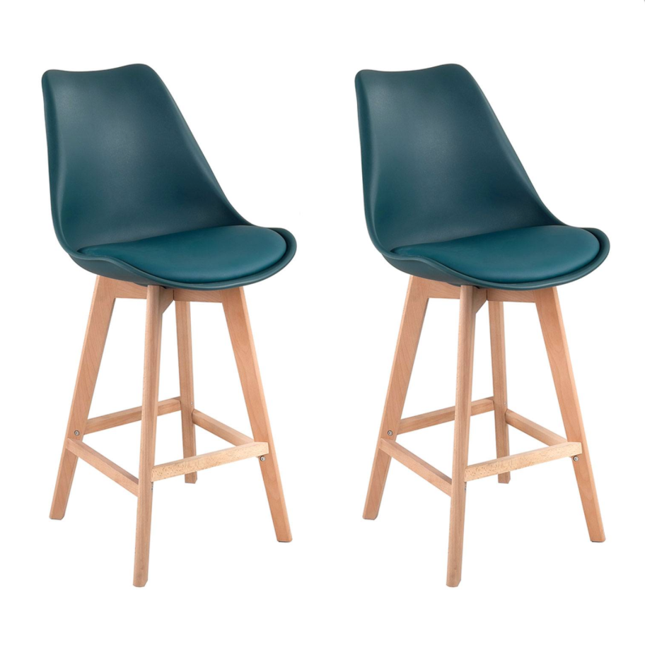 SENJA - Lot de 2 tabourets scandinaves