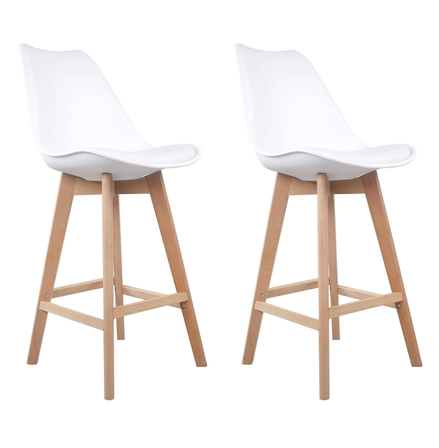 SENJA - Lot de 2 tabourets scandinaves