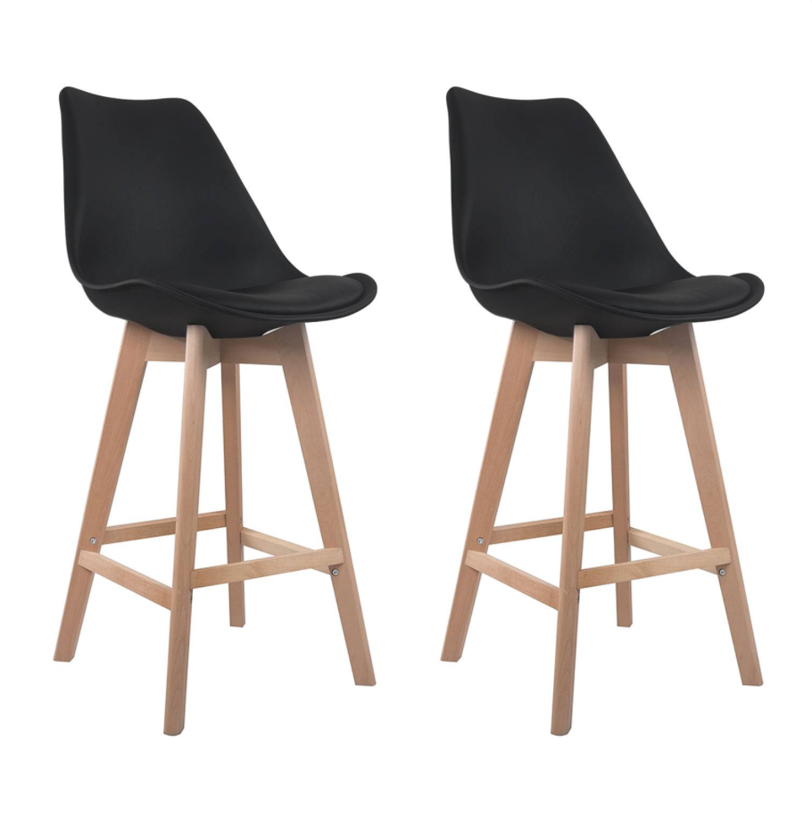 SENJA - Lot de 2 tabourets scandinaves