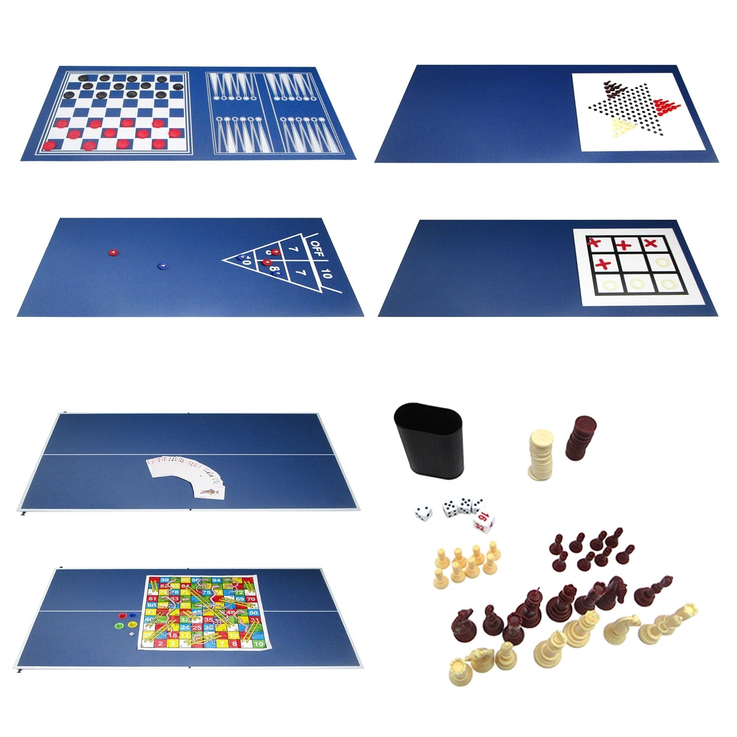 OLYMPIC - Mesa Multi-jogos 20 em 1 - Adultos e Crianças - Compacta - C  106,6 x L 60,5 x A 80,5 CM - Estrutura em MDF - BENEFFITO